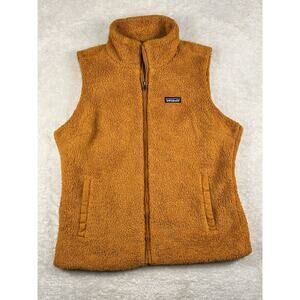 Patagonia Women's Fleece Teddy Los Gatos Zip Up Vest Nest Brown Sz XL EUC Warm